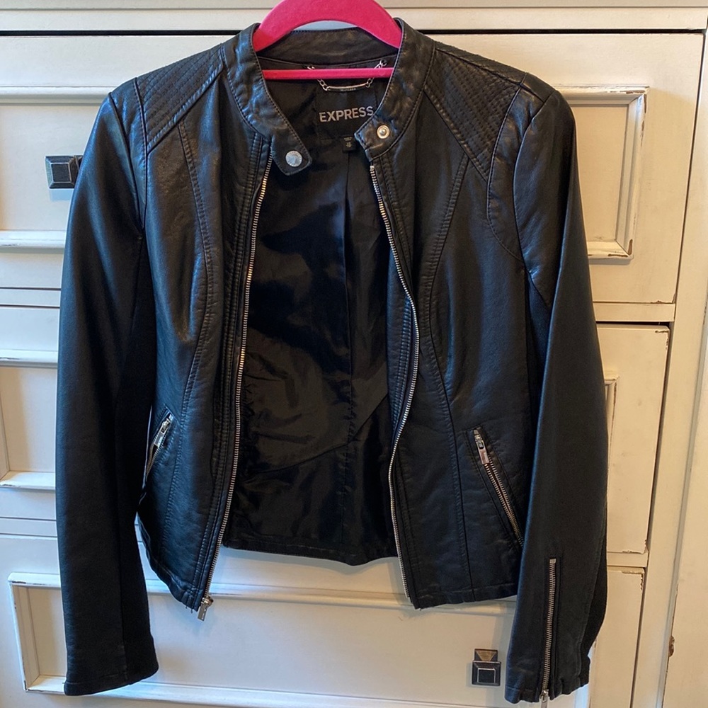 Express pleather jacket size XS